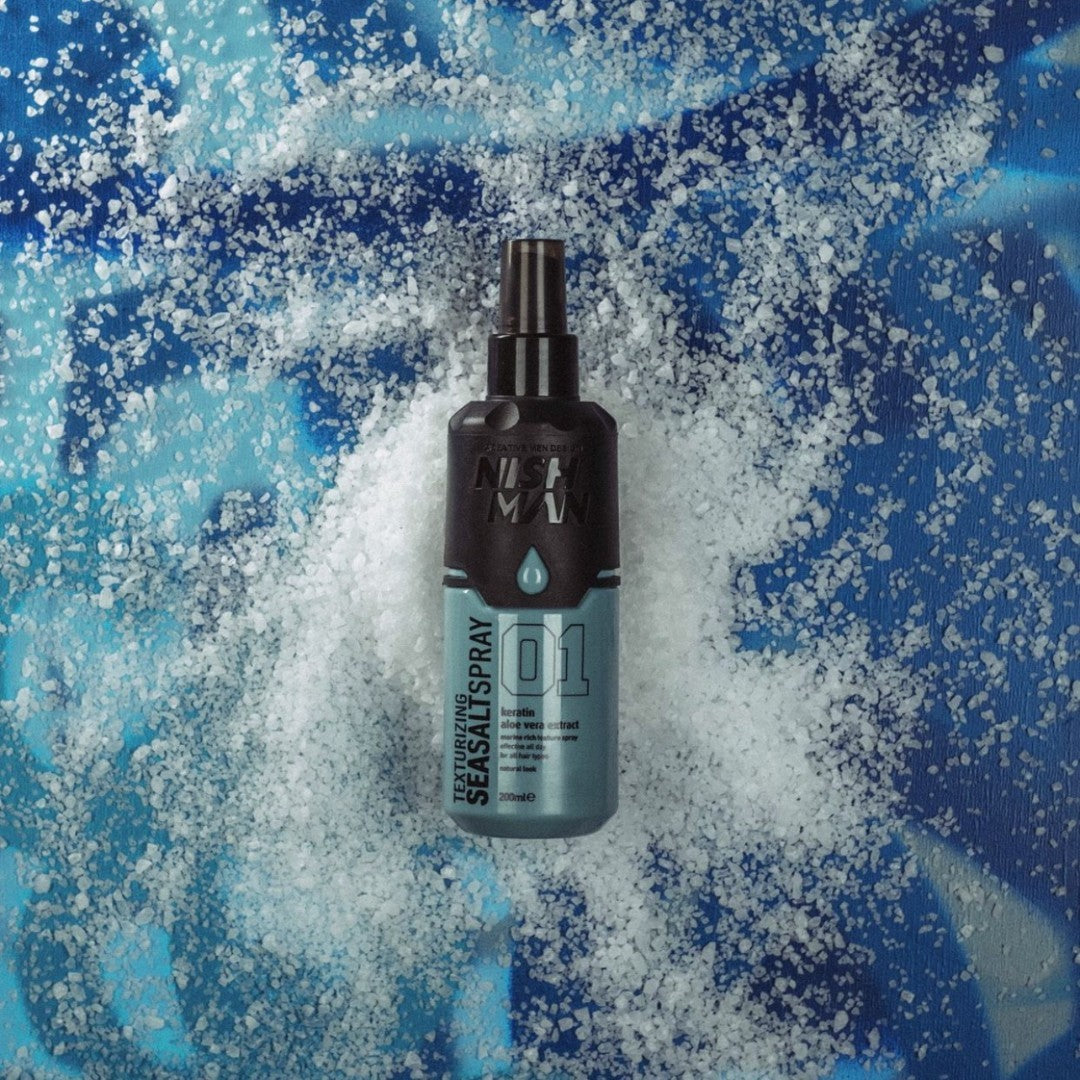 Nish Man Sea Salt Spray Keratin & Aloe Vera Extract 01 200ml