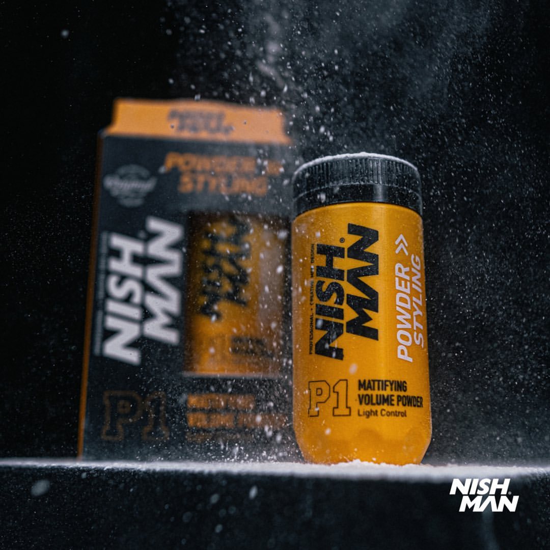 Nish Man Mattifying Hair Volumising Powder P1 (Regular Hold) 20g