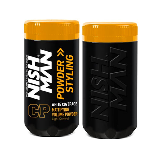 Nish Man Mattifying Hair Volumising Powder & White Coverage CP1 20g