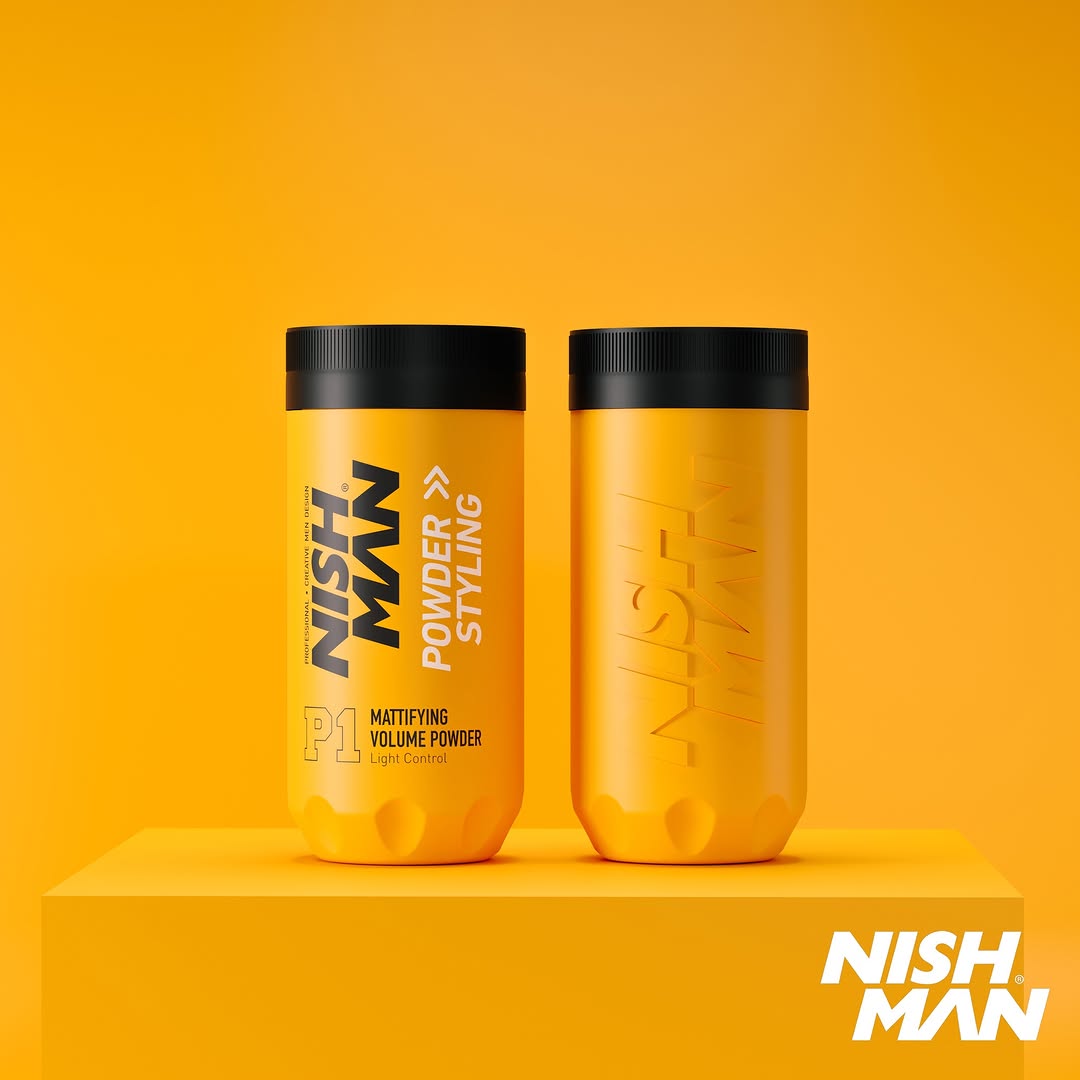 Nish Man Mattifying Hair Volumising Powder P1 (Regular Hold) 20g